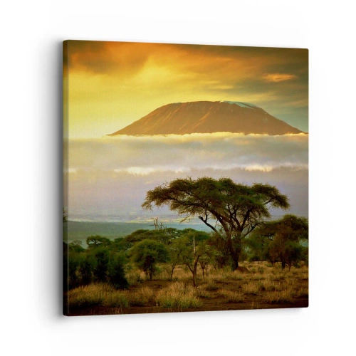 Quadro em tela - O sonho do viajante - 30x30 cm