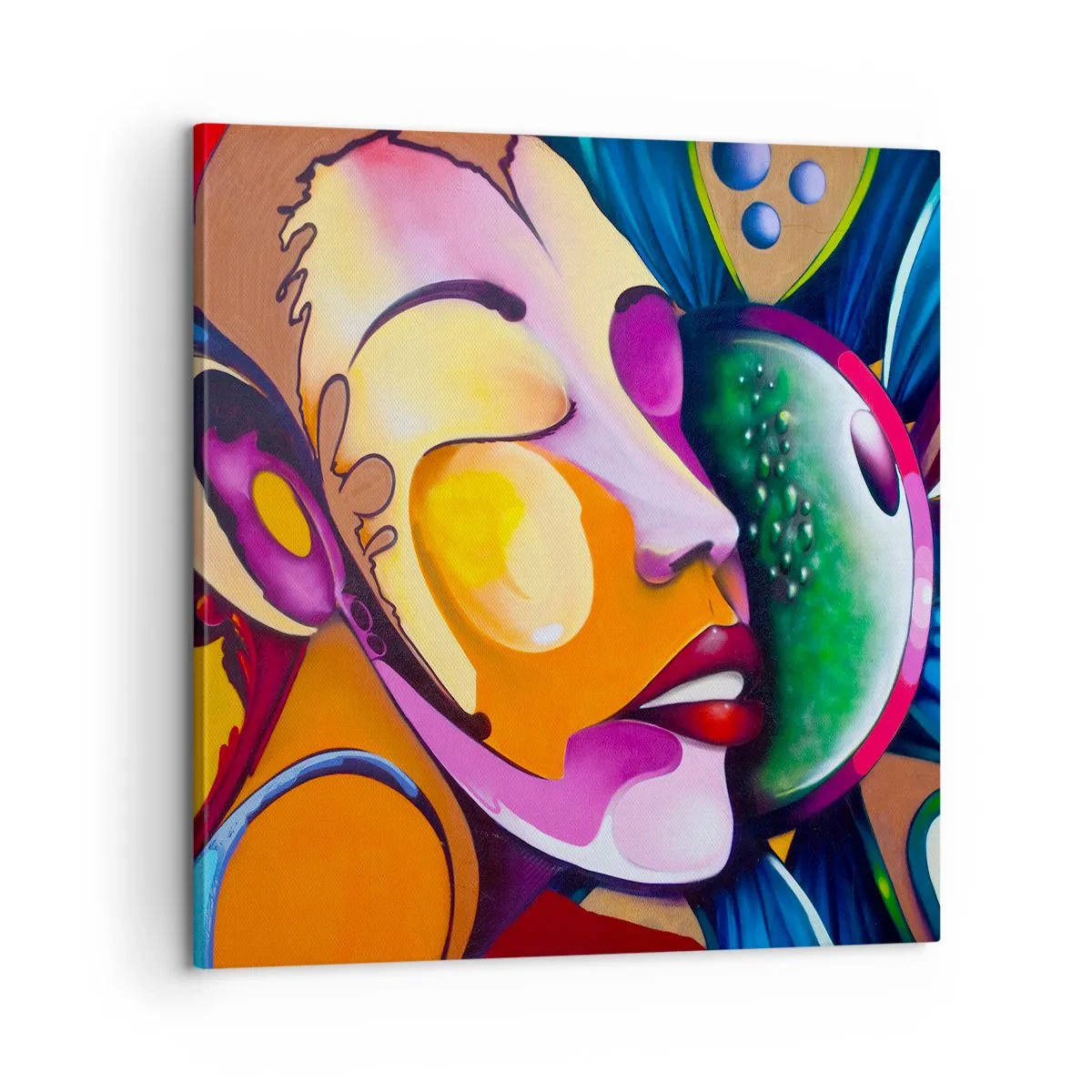 Quadro em tela - Toque de cor - 60x60 cm