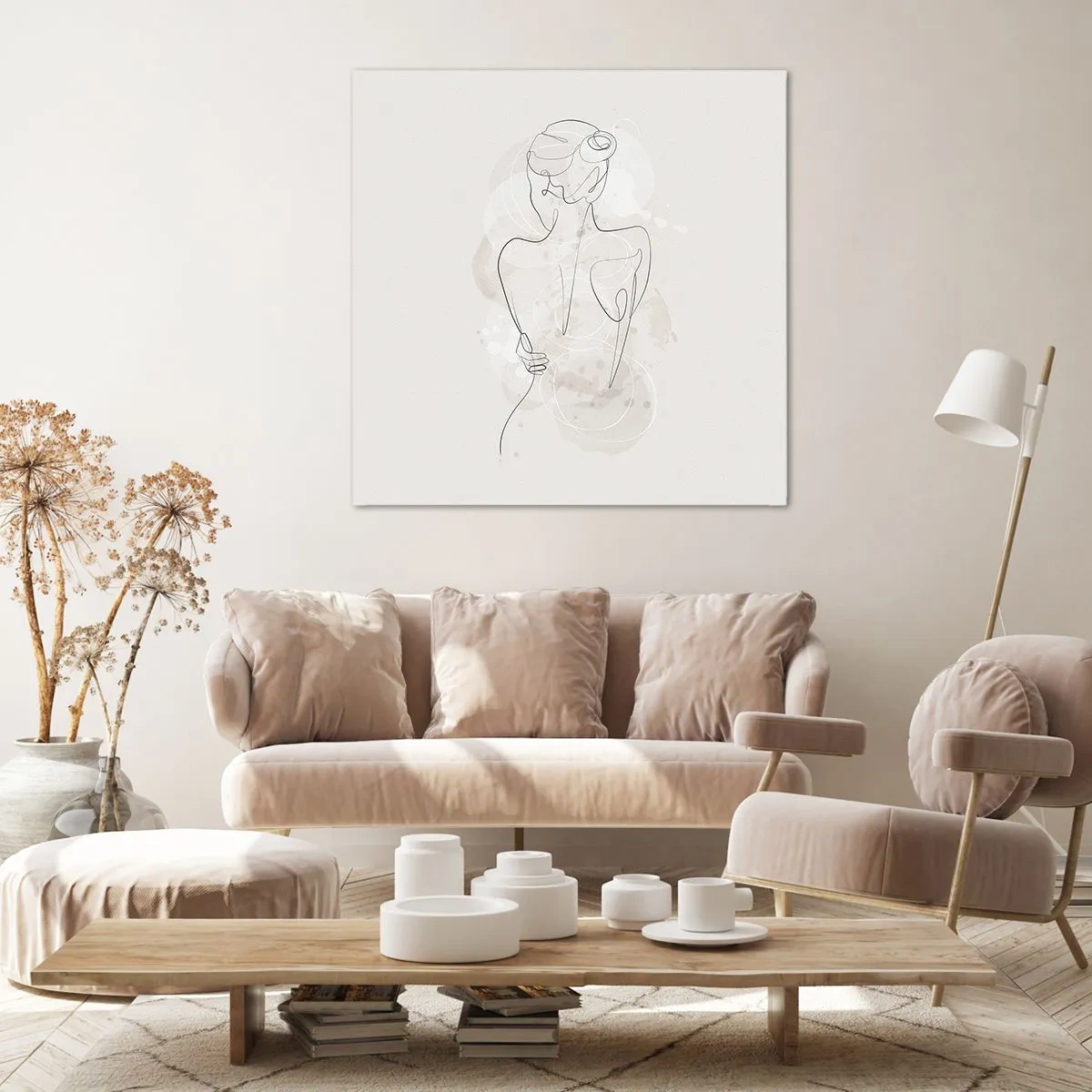 Quadro em tela - Como um instrumento sensível - 30x30 cm