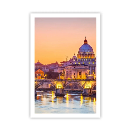 Pôster - Crepúsculo sobre a Cidade Eterna - 61x91 cm