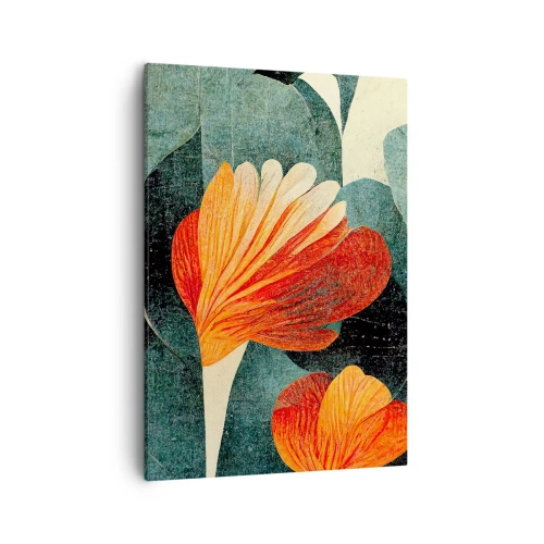 Quadro em tela - O calor dos trópicos e o frescor da vegetação - 50x70 cm