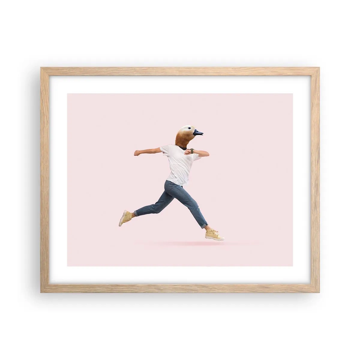 Pôster com moldura de carvalho claro - Uma pitada de absurdo - 50x40 cm