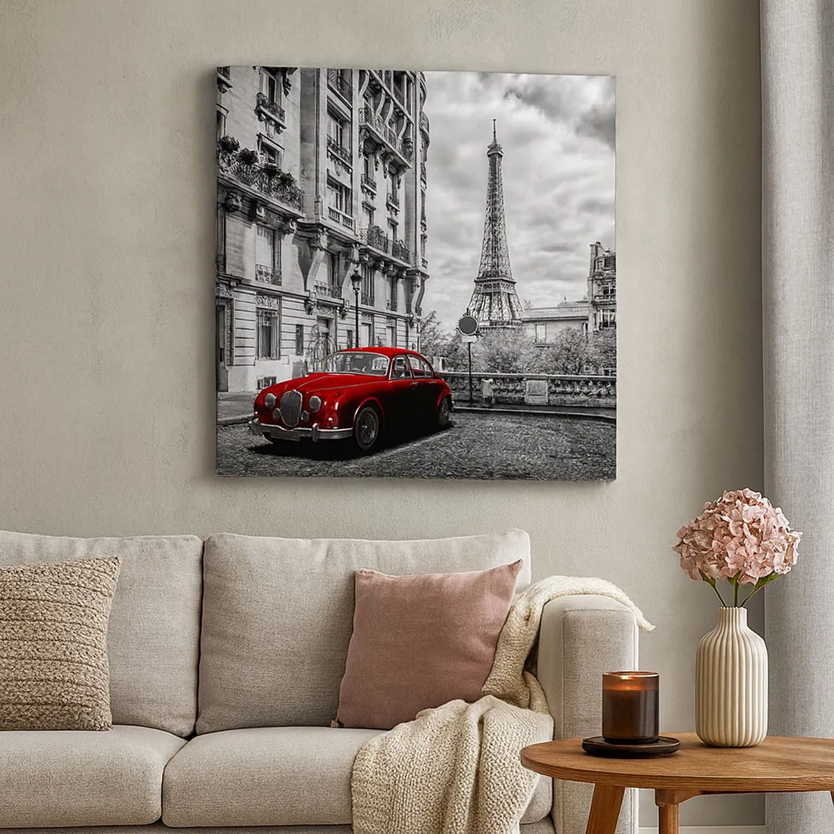 Quadro em tela - Predador na cidade - 30x30 cm