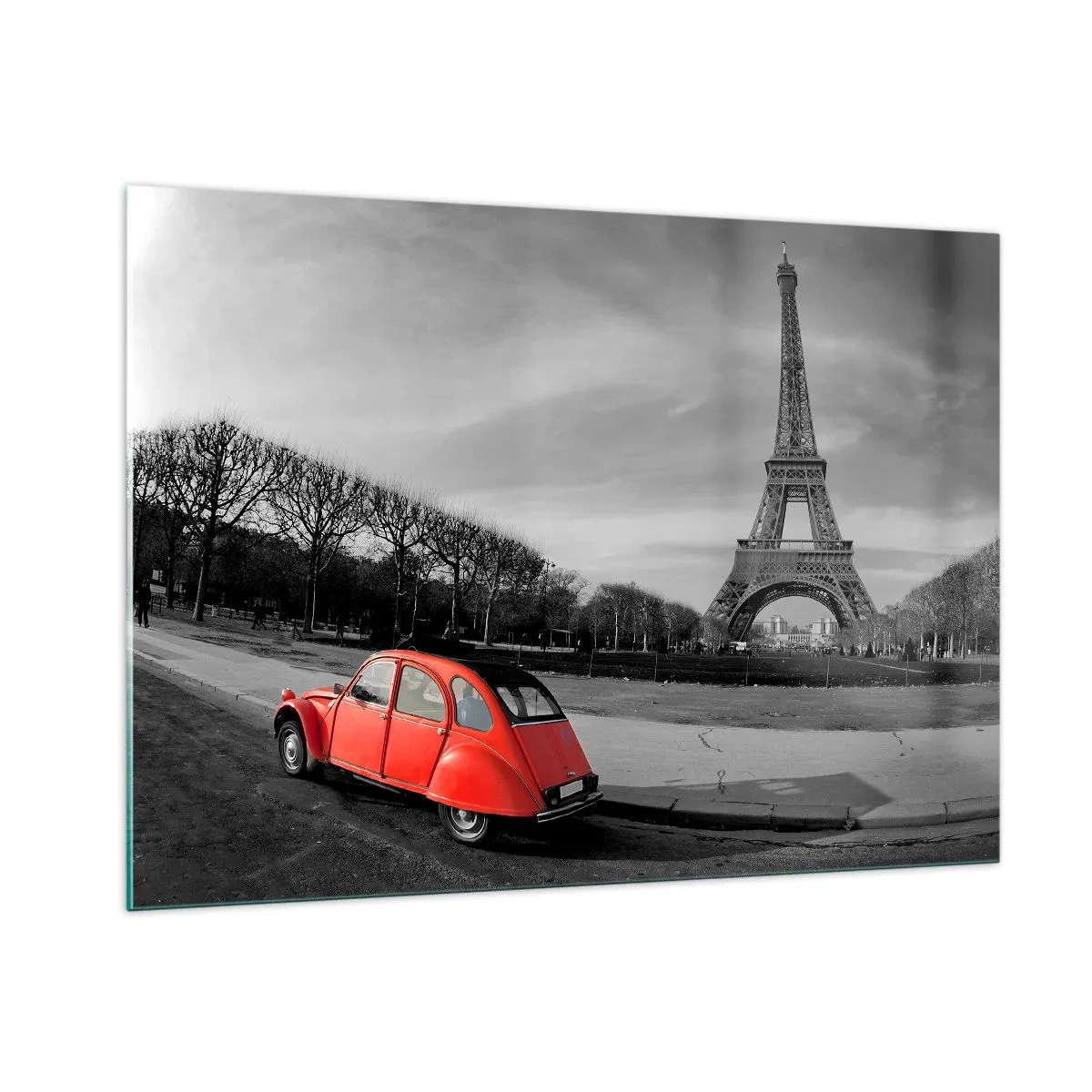 Quadro em vidro - Mais parisiense do que Paris - 100x70 cm