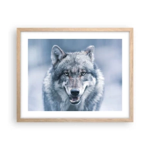 Pôster com moldura de carvalho claro - Vai aceitar o desafio? - 50x40 cm