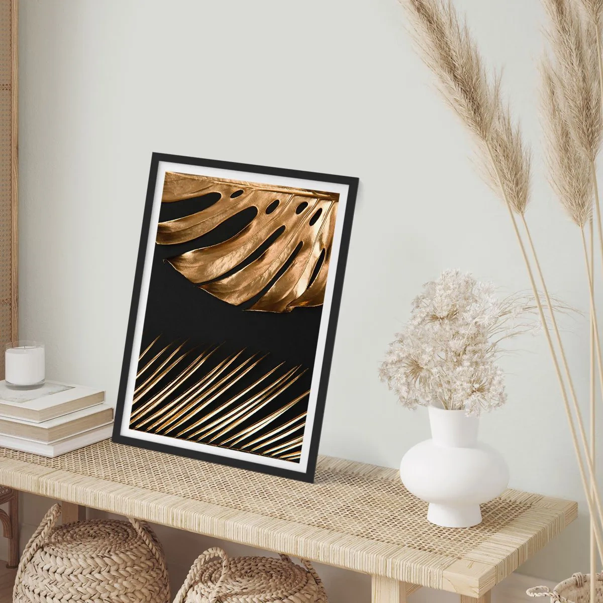 Pôster com moldura preta - Diferentes e igualmente caros - 30x40 cm