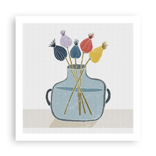 Pôster - Como semeou a papoula - 60x60 cm