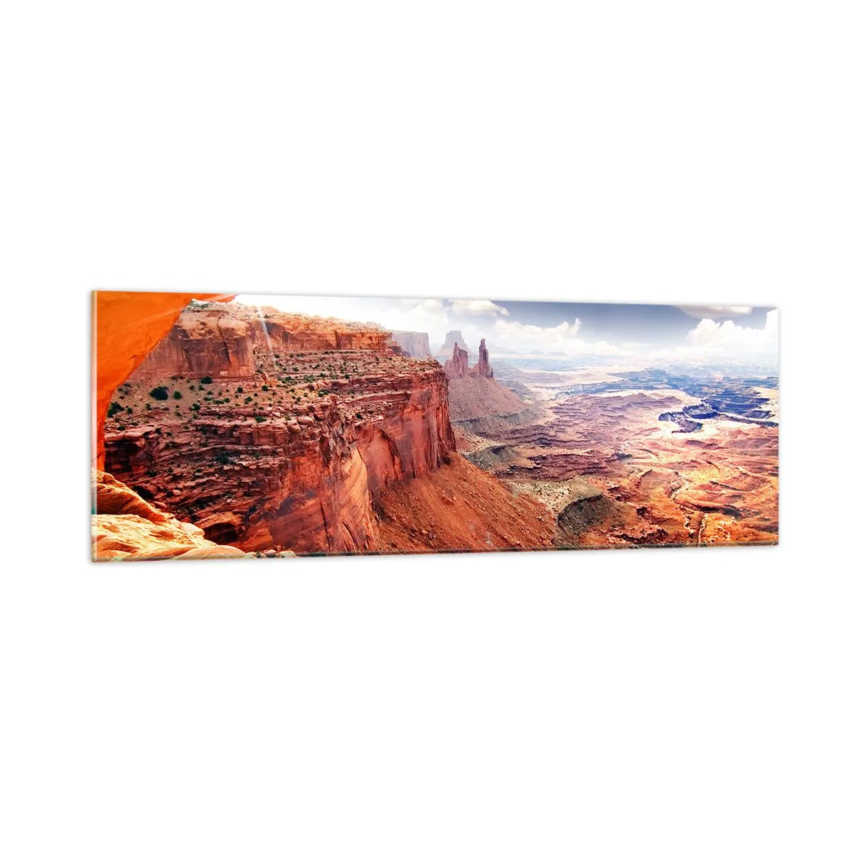 Quadro em vidro - Esculpido pela própria natureza - 90x30 cm