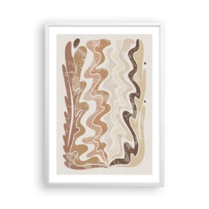 Pôster em moldura branca - Boa energia – boas emoções - 50x70 cm