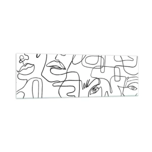 Quadro em vidro - Em emoções emaranhadas - 160x50 cm