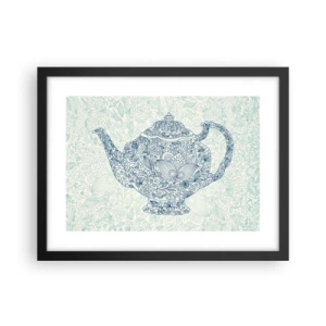 Pôster com moldura preta - Chás de charme - 40x30 cm