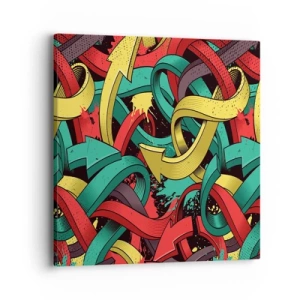 Quadro em tela - Qual o caminho para o destino? - 40x40 cm