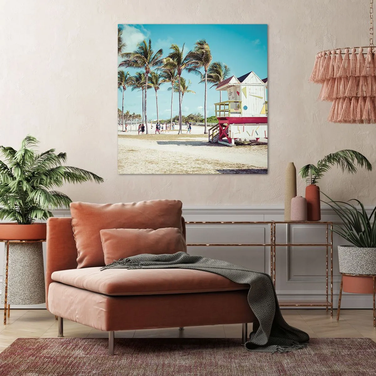 Quadro em tela - Um belo dia pela frente - 60x60 cm