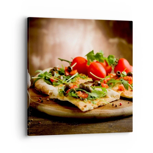 Quadro em tela - Direto do forno e do jardim - 40x40 cm