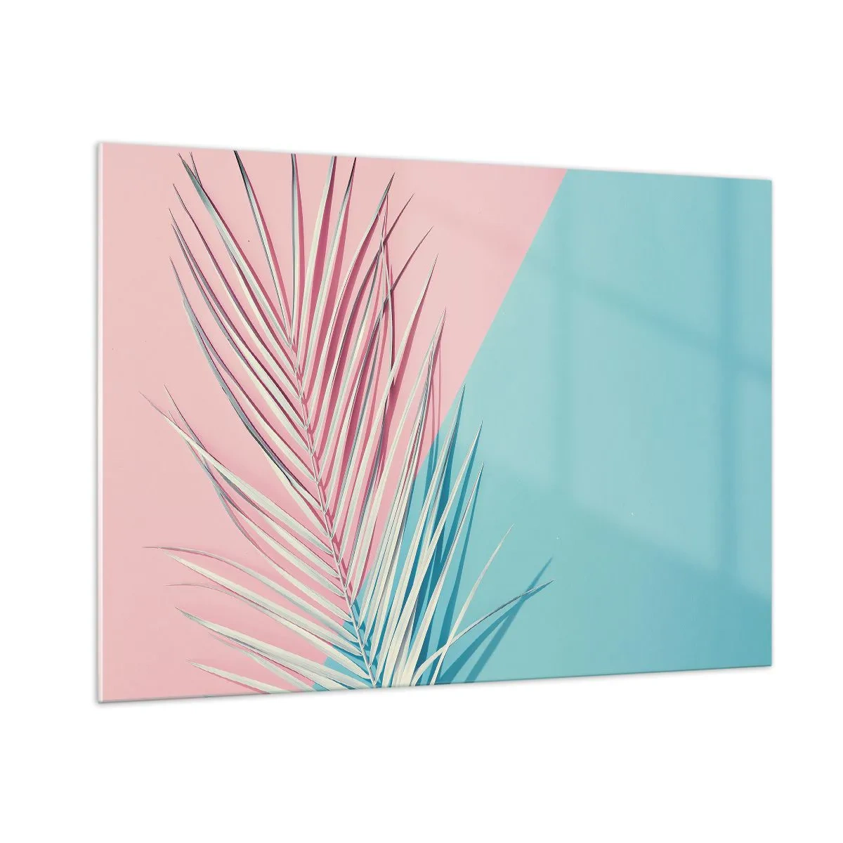 Quadro em vidro - Impressão tropical - 100x70 cm