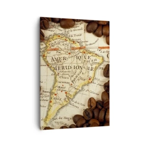 Quadro em tela - De onde vem o melhor café? - 70x100 cm