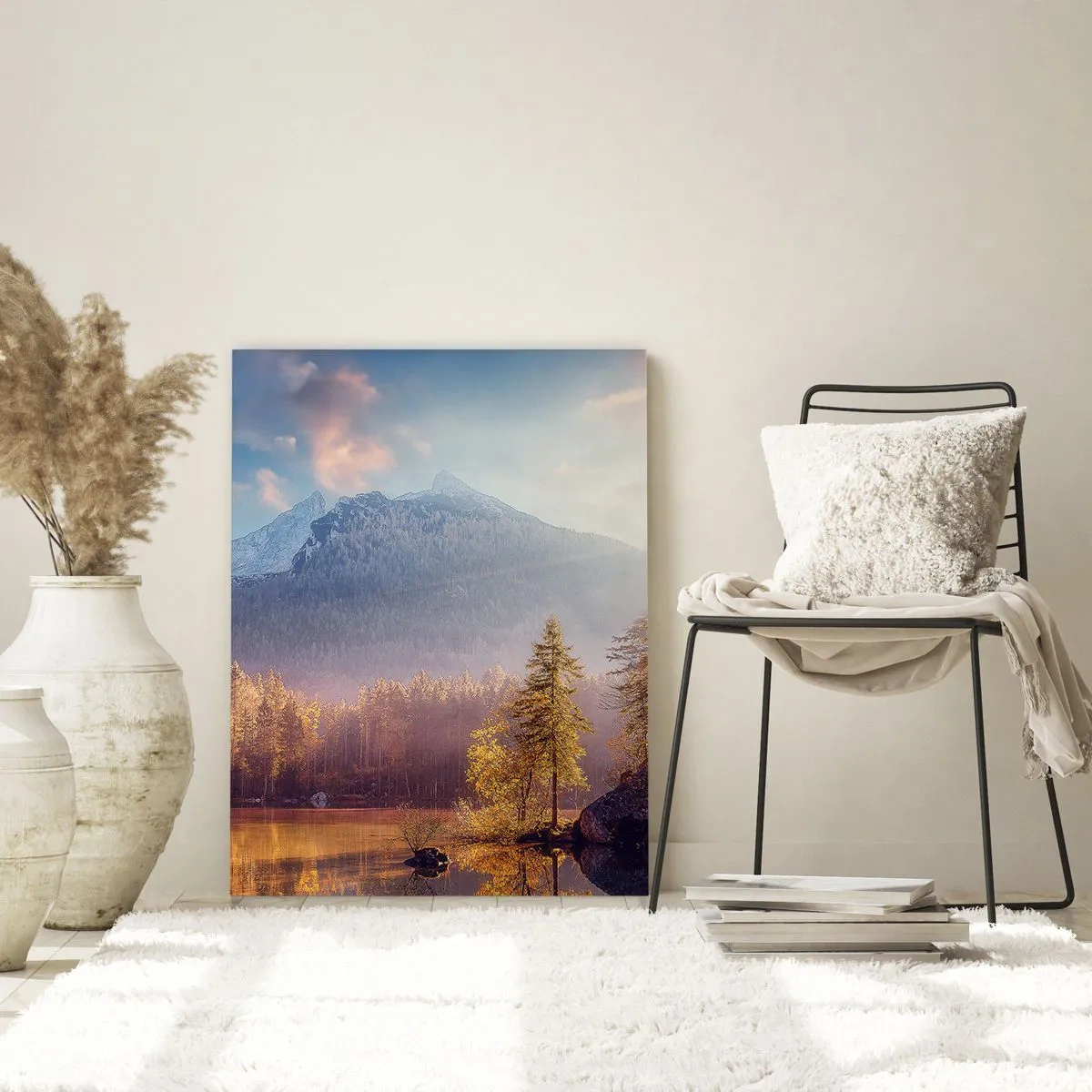 Quadro em vidro - Nas montanhas e vales - 70x100 cm