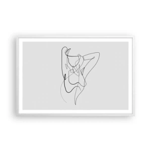 Pôster em moldura branca - Que tipo de pessoa é realmente... - 91x61 cm