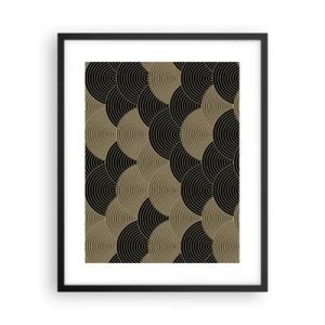 Pôster com moldura preta - Unidade na multiplicidade - 40x50 cm