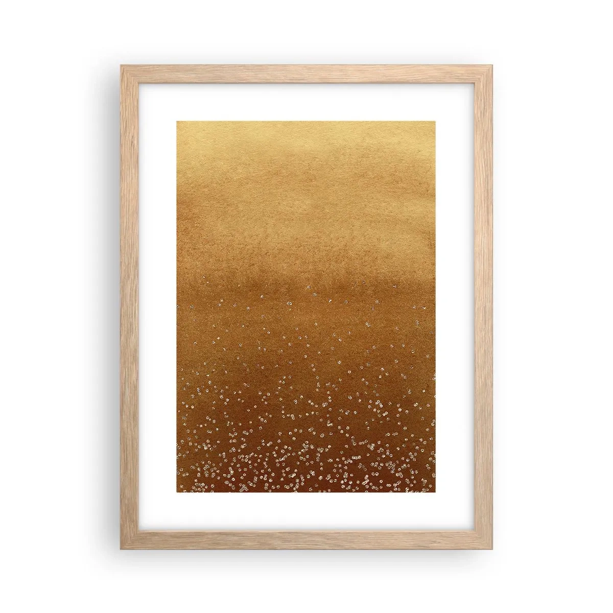 Pôster com moldura de carvalho claro - O nascimento da luz - 30x40 cm