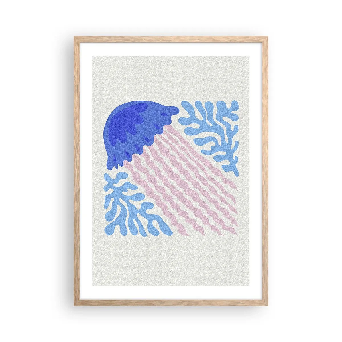 Pôster com moldura de carvalho claro - Como de outro mundo - 50x70 cm