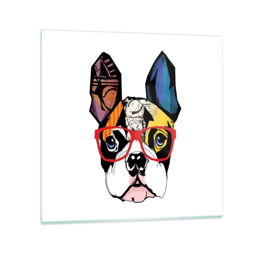 Quadro em vidro - Intelectual - 40x40 cm