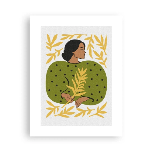 Pôster - Rapariga havaiana - 30x40 cm
