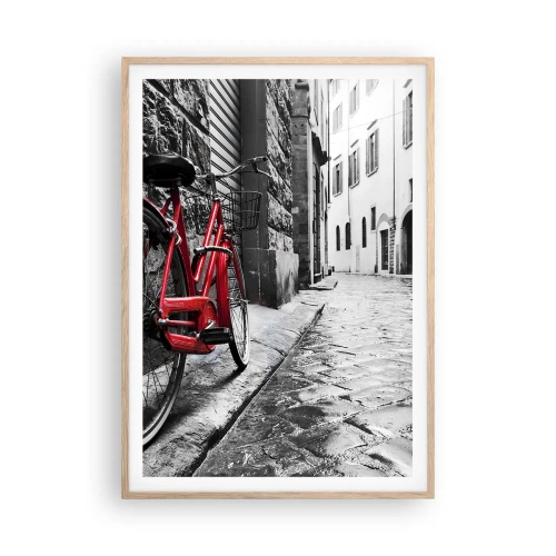 Pôster com moldura de carvalho claro - A verdadeira beleza não envelhece - 70x100 cm