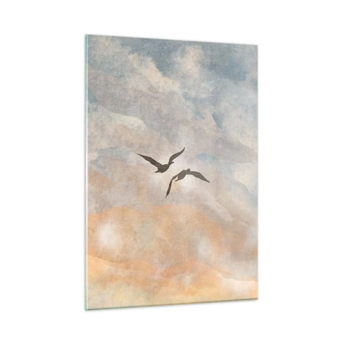 Quadro em vidro - Dança do céu - 50x70 cm