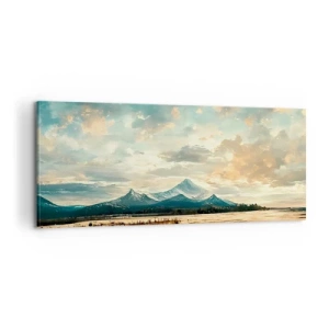 Quadro em tela - Sob a proteção do céu - 100x40 cm
