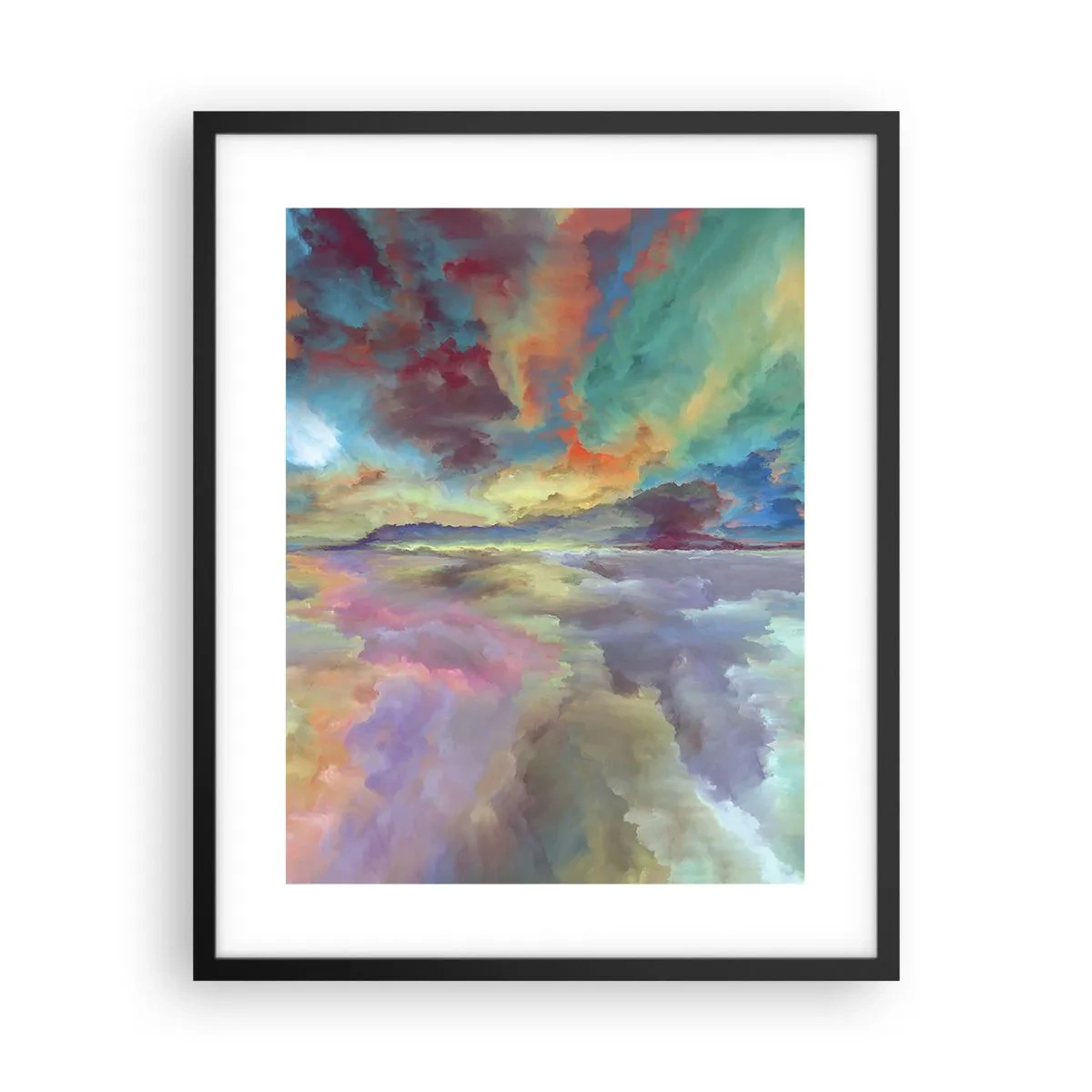 Pôster com moldura preta - Dois Céus - 40x50 cm