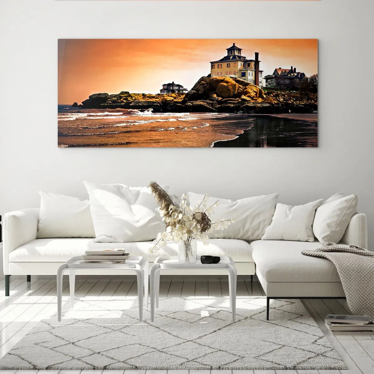 Quadro em vidro - Elegância da Costa Oeste - 160x50 cm