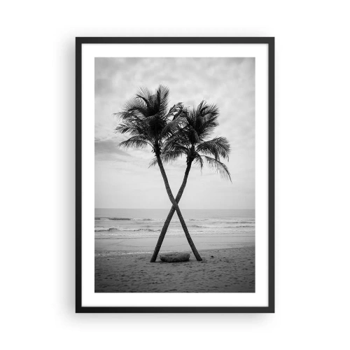 Pôster com moldura preta - Retiro escandinavo - 50x70cm - Sentiu a presença - Decoração de parede moderna para a sala de estar e quarto ARTTOR