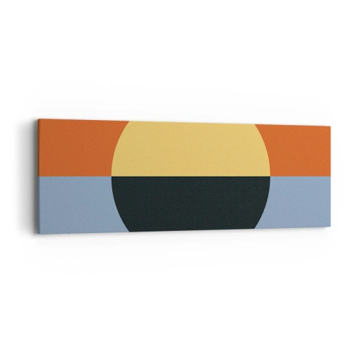 Quadro em tela - Composição do calor e do frio - 90x30 cm