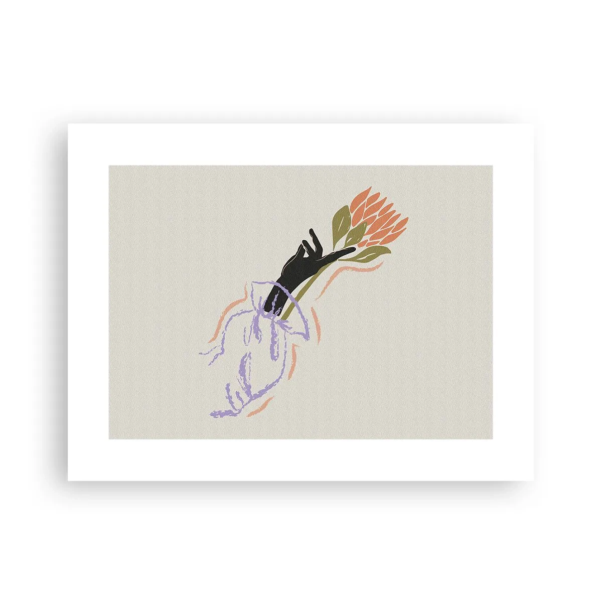 Pôster - Toque fraterno - 40x30 cm