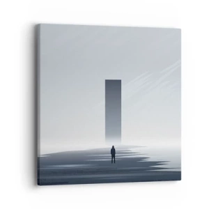 Quadro em tela - Oportunidade ou ameaça? - 40x40 cm