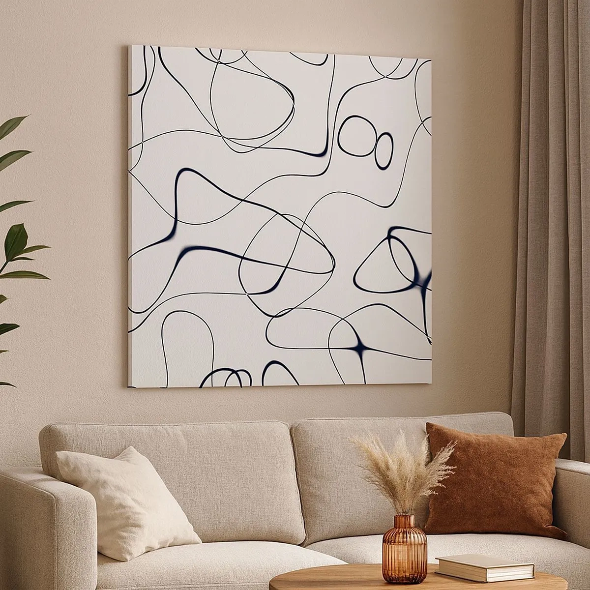 Quadro em tela - Os caminhos da vida, as vicissitudes do destino - 30x30 cm