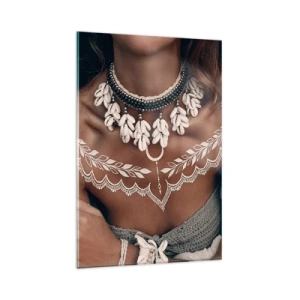 Quadro em vidro - Talismãs, rituais de feminilidade - 80x120 cm