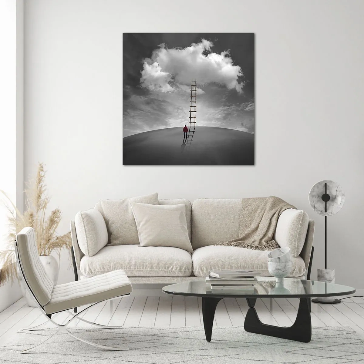 Quadro em vidro - Tudo é possível - 70x70 cm