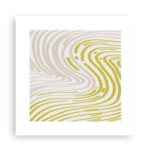 Pôster - Uma composição com uma curvatura suave - 30x30 cm