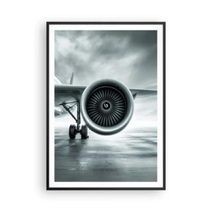 Pôster com moldura preta - Há poder! - 70x100 cm