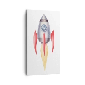 Quadro em tela - Mais alto, mais rápido e mais longe - 45x80 cm