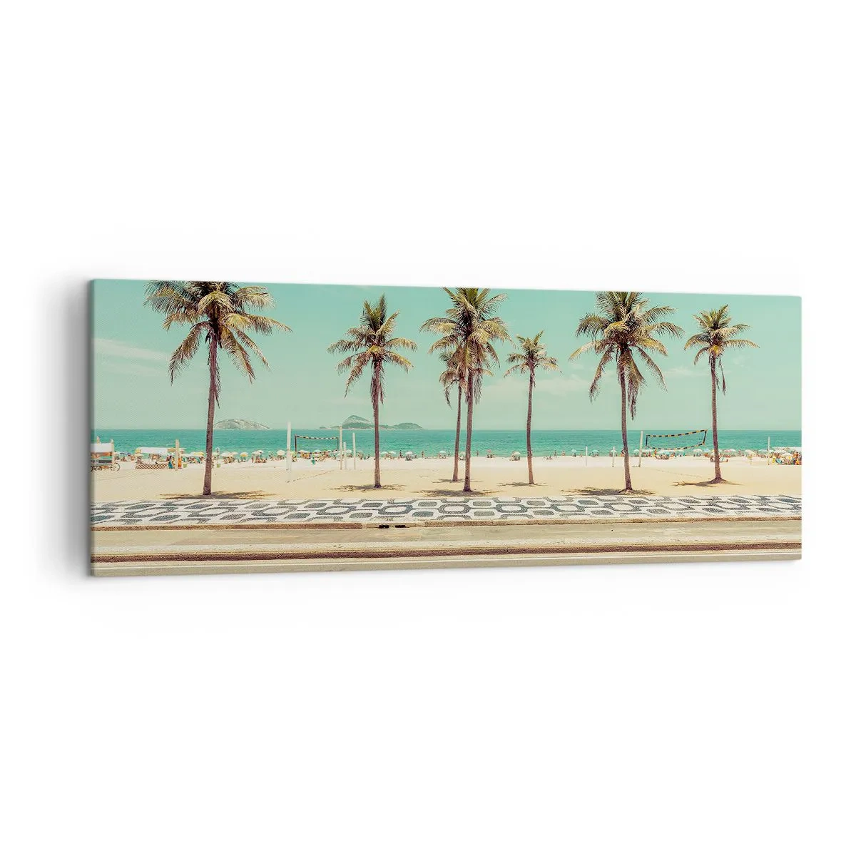 Quadro em tela - Em guarda da praia - 140x50 cm