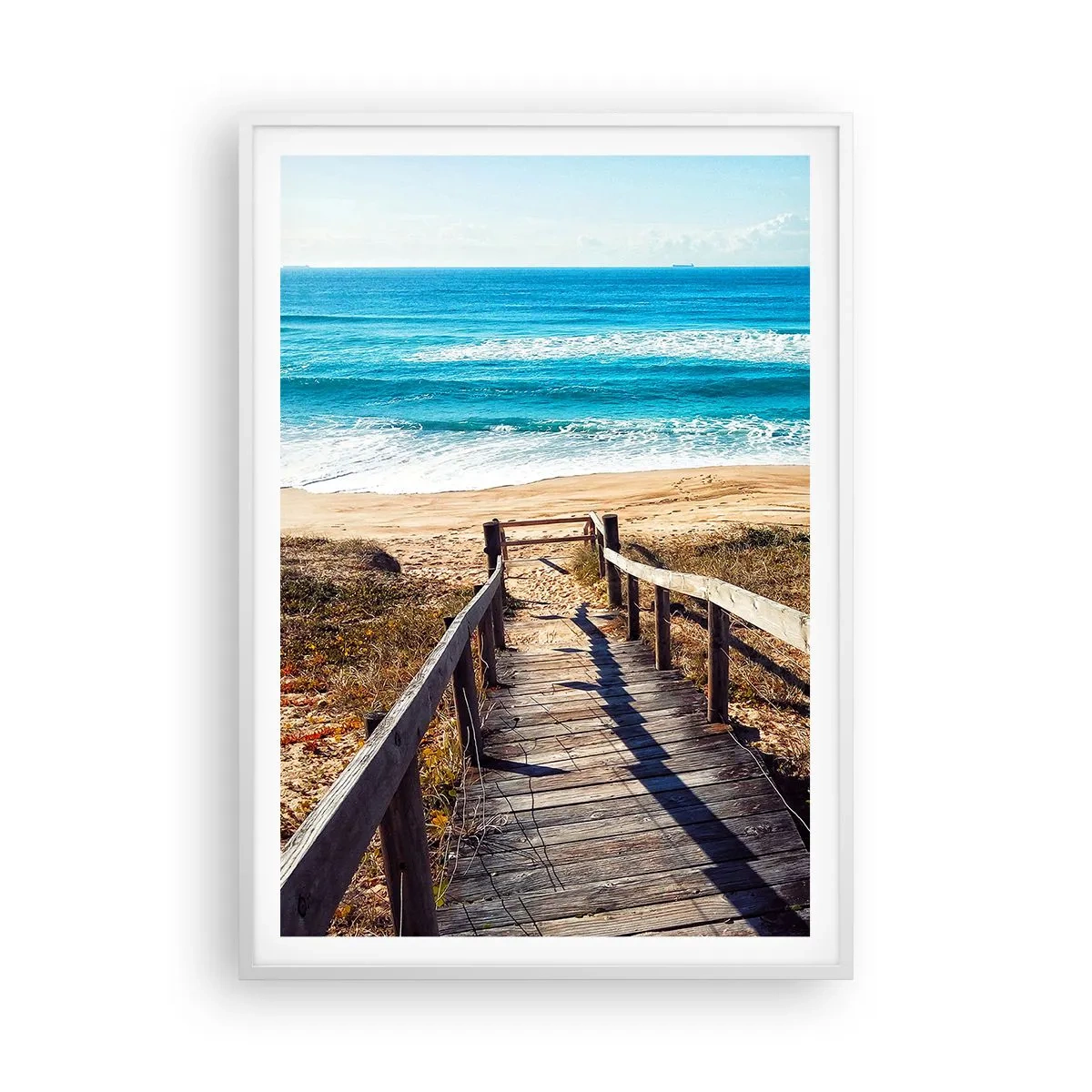 Pôster em moldura branca - Corra! - 70x100 cm