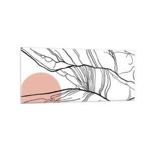 Quadro em vidro - Numa rede de galhos - 120x50 cm