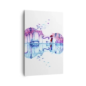 Quadro em tela - Trago-vos cânticos de chuva - 80x120 cm