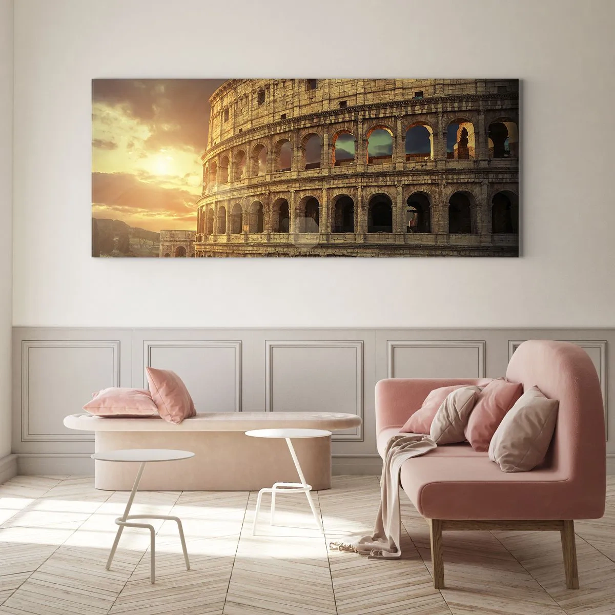 Quadro em vidro - Monumento colossal - 100x40 cm
