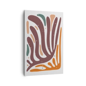 Quadro em tela - Composição orgánica radiante - 80x120 cm