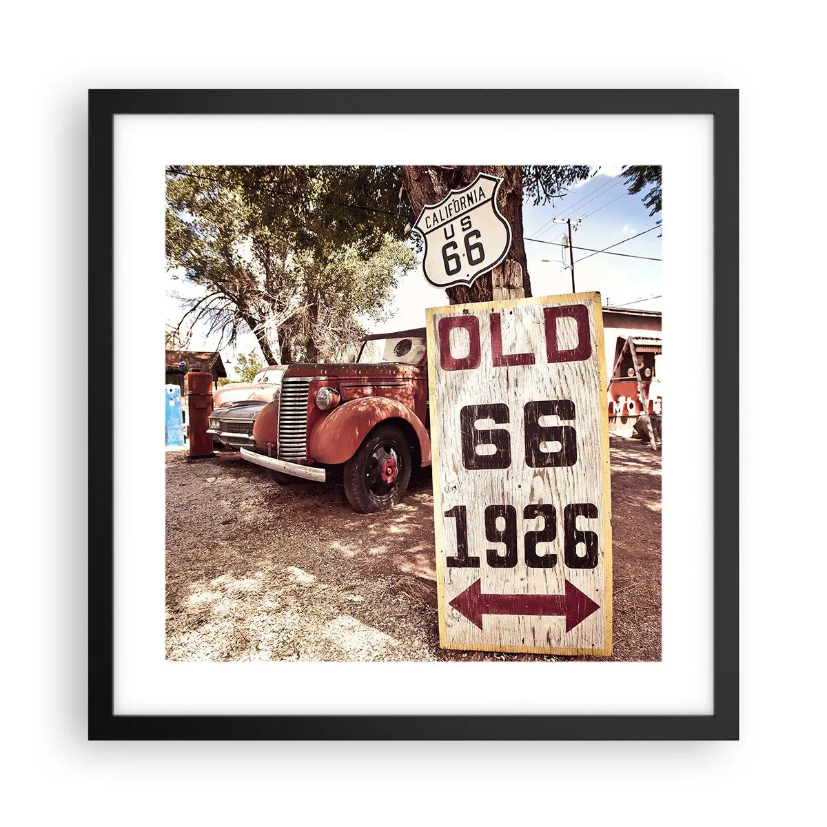 Pôster com moldura preta - A lenda de uma província americana - 40x40 cm