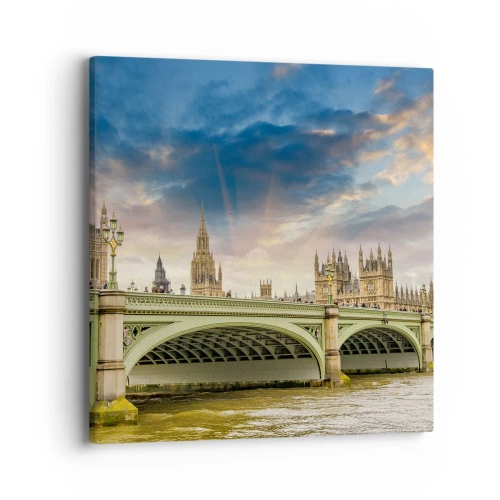 Quadro em tela - O tempo parou no Império - 40x40 cm